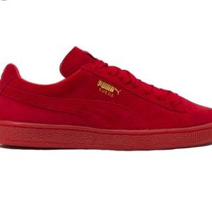 puma red shoes